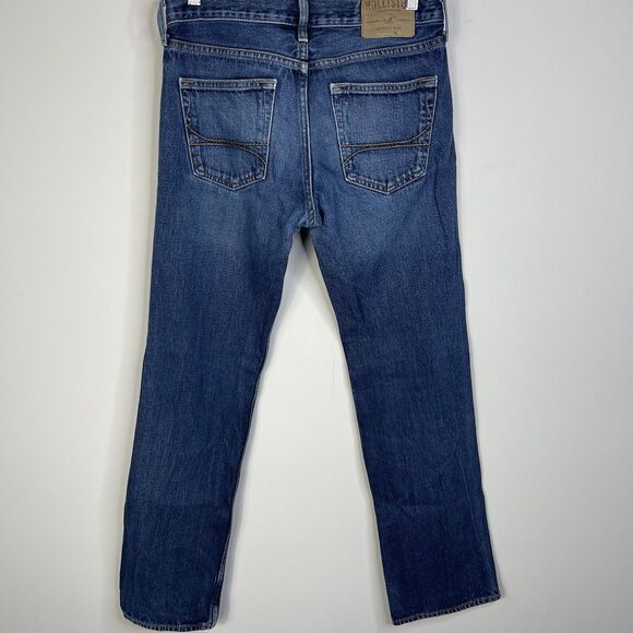Hollister California Authentic Denim Blue Straight Jean Men’s 31x31.5 Epic Flex - Picture 4 of 10